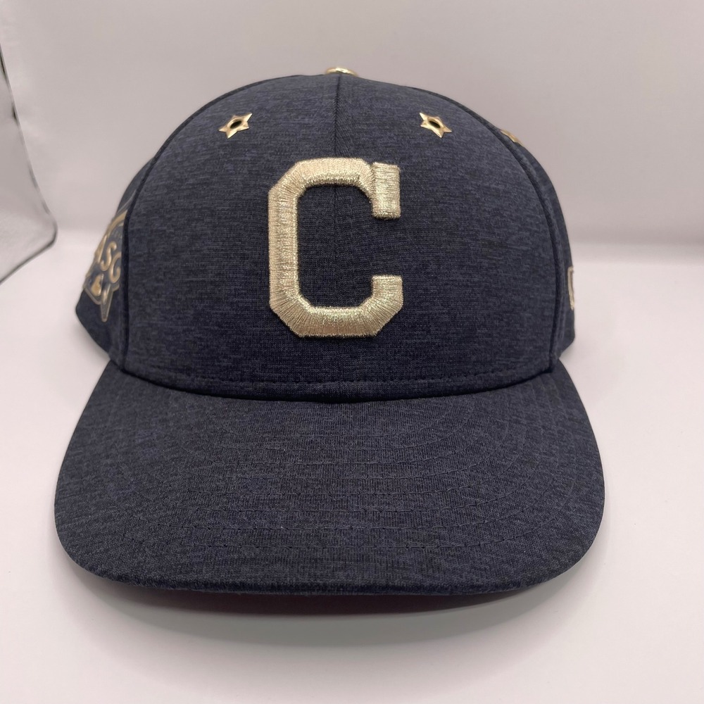 New Era 59FIFTY Cleveland Indians 2017 MLB All-Star Game Hat Navy Gold 7 1/2